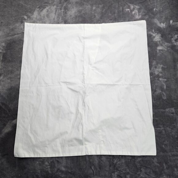 Wamsutta Pillowcases Square Pillow Sham White 100% Cotton Made in India - Picture 1 of 5